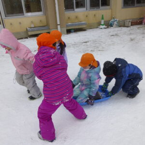 雪遊び　午後の部