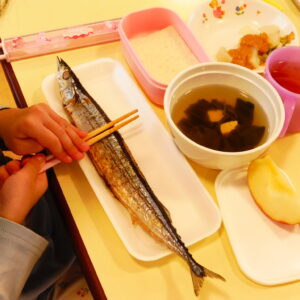 さんまの食育をしました。