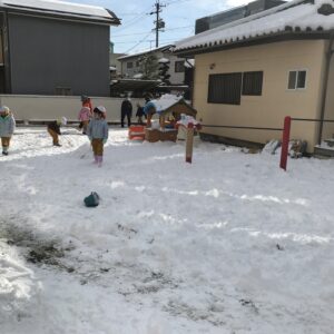 雪が降ったよ~⛄