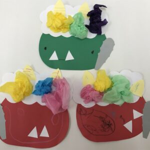 豆まきで鬼をやっつけたよ！