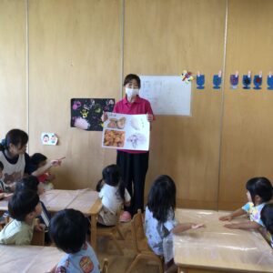 【食育】きのこを割いてみたよ♪